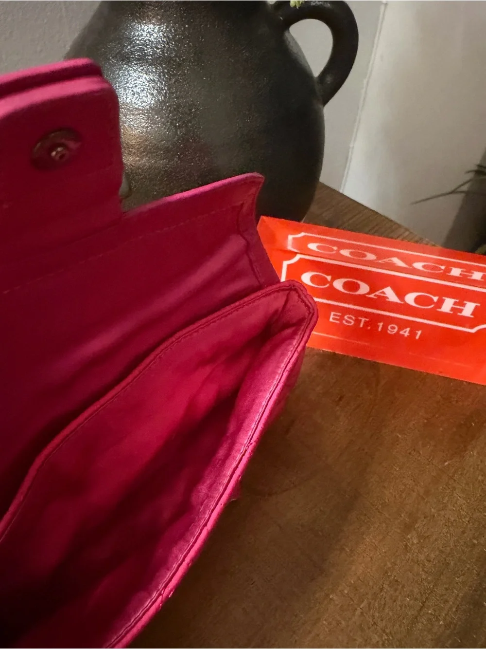 Coach Y2K SoHo Pink Quilted Wristlet